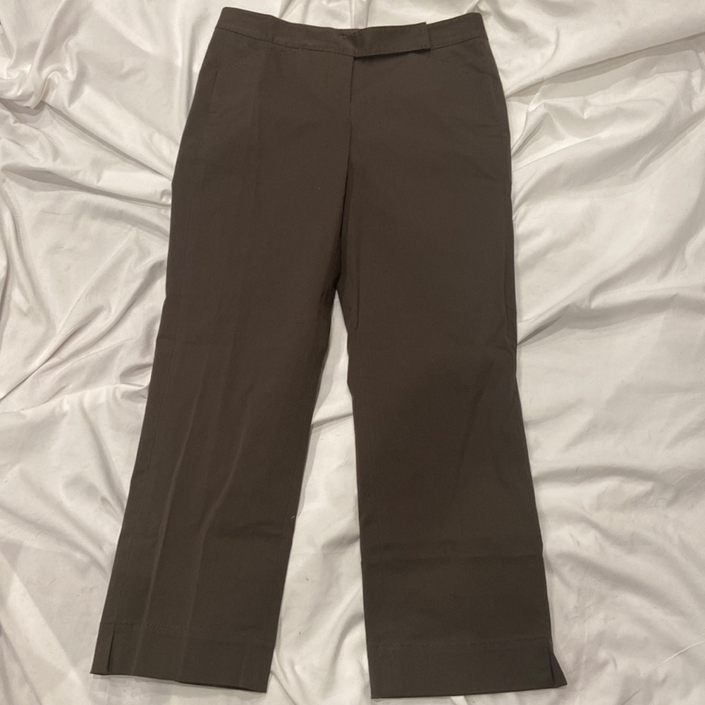 New Isda&Co refined cotton hunter green straight pants
